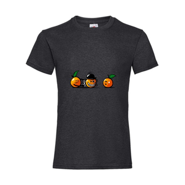 T-shirt enfant - Fruit of the loom - Girls Value Weight T - Orange Mécanique