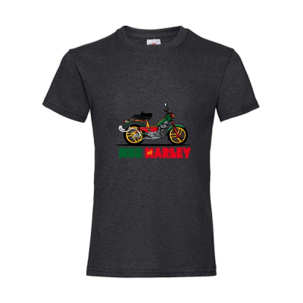 Mob Marley - T-shirt enfant reggae Enfant - modèle Fruit of the loom - Girls Value Weight T -thème musique et bob marley -