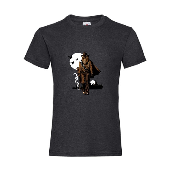 Space Cow-Boy - T shirt imprimé Enfant -Fruit of the loom - Girls Value Weight T