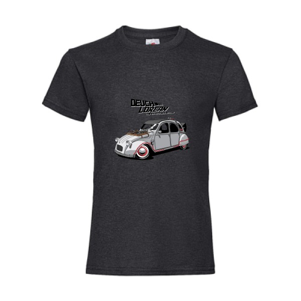 DEUCHLOREAN - T-shirt enfant thème automobile - vêtement original pour  Enfant -