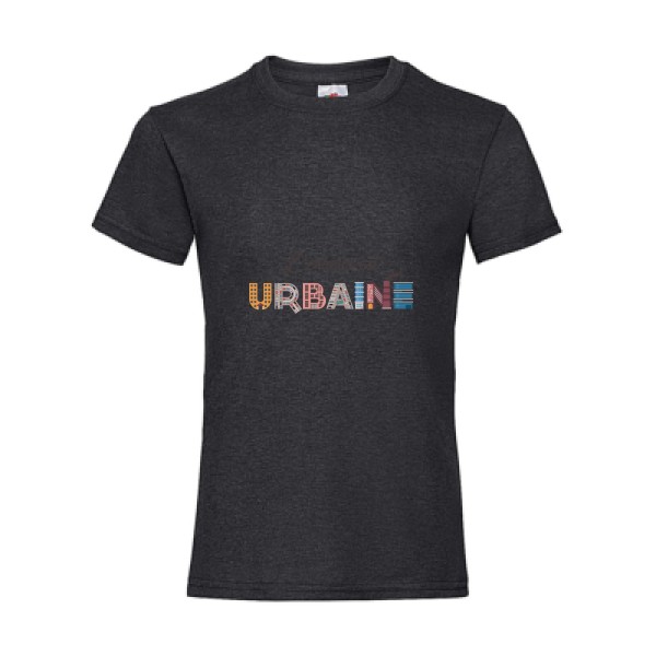 L'erreur est urbaine -T-shirt enfant cool- Enfant -Fruit of the loom - Girls Value Weight T -thème  ecologie - 