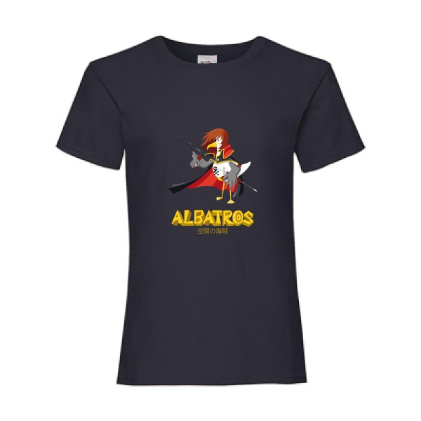 Albatros corsaire de l'espace-t shirt albator-Fruit of the loom - Girls Value Weight T