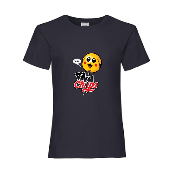 Tee shirt vintage - Pikachups -Fruit of the loom - Girls Value Weight T