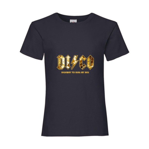 T shirt DISCO -Cadeau sympa-Fruit of the loom - Girls Value Weight T