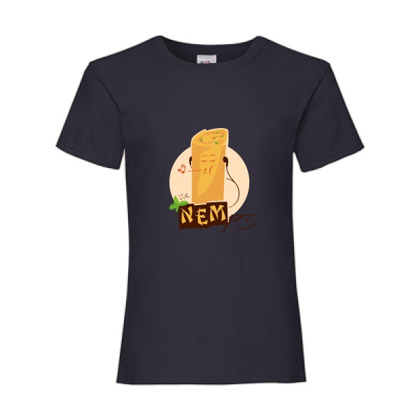 NEMp3-T shirt geek drole - Fruit of the loom - Girls Value Weight T