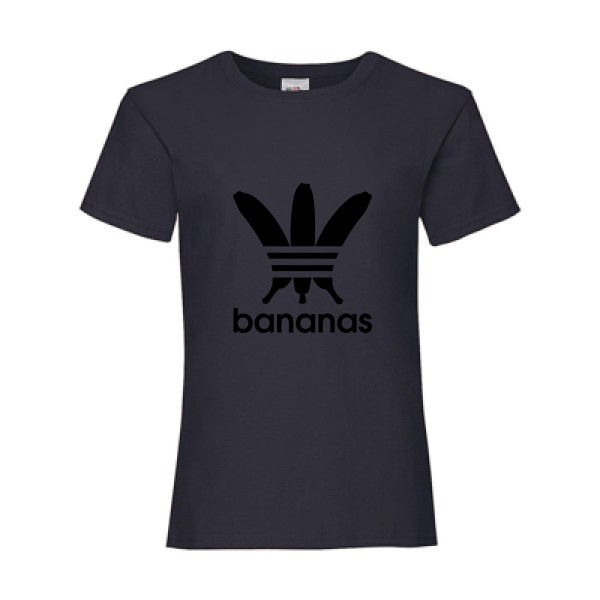bananas-Tee shirt sympa-Fruit of the loom - Girls Value Weight T