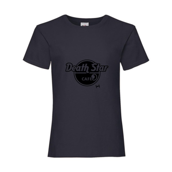 DeathStarCafe- Tee shirt fun - Fruit of the loom - Girls Value Weight T
