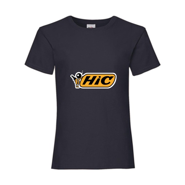 Hic- t shirt detournement marque -Fruit of the loom - Girls Value Weight T