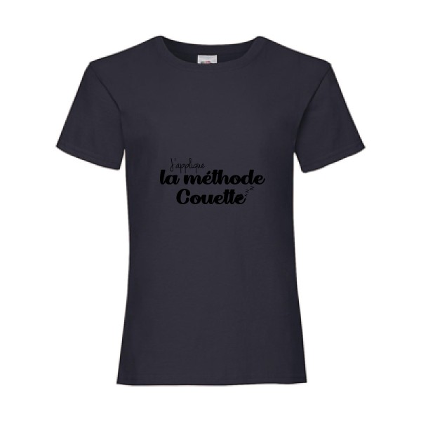 La méthode Couette -T shirt texte Fruit of the loom - Girls Value Weight T