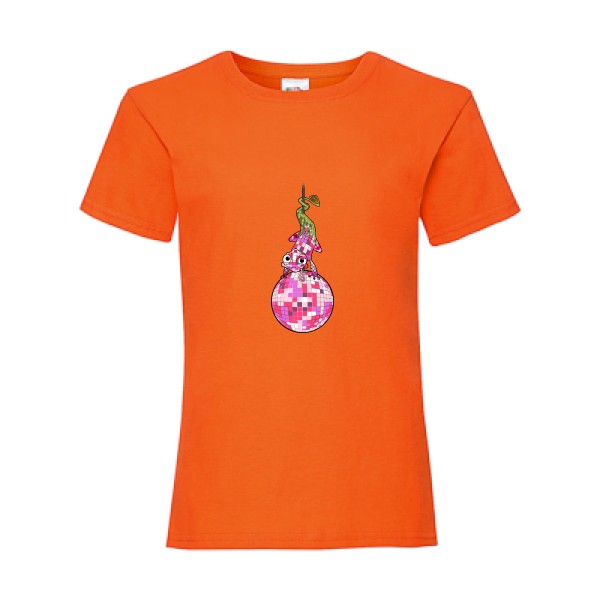new color- T shirt disco - Fruit of the loom - Girls Value Weight T