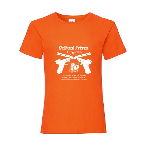 Volfoni Frère-T shirt original-Fruit of the loom - Girls Value Weight T