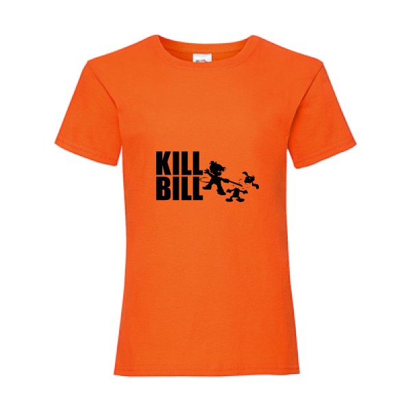T shirt film -kill bill - Fruit of the loom - Girls Value Weight T