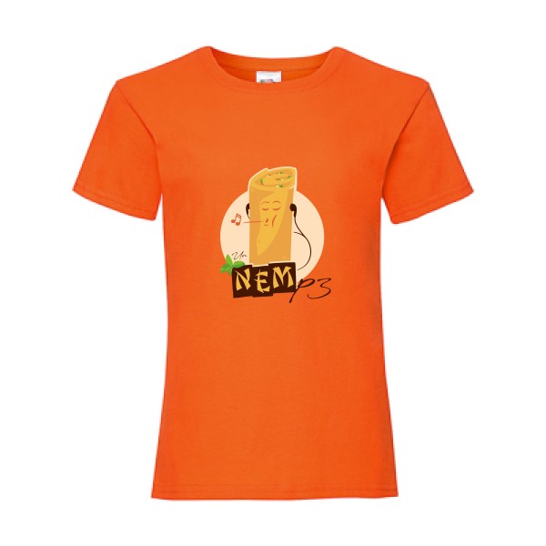 NEMp3-T shirt geek drole - Fruit of the loom - Girls Value Weight T