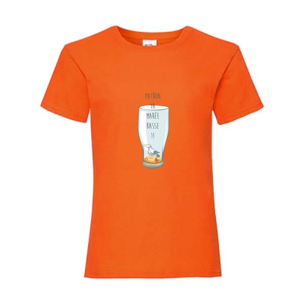 Marée basse tee shirt alcool -Fruit of the loom - Girls Value Weight T