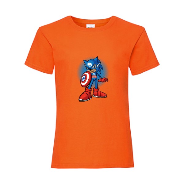T shirt marrant-Captain S-Fruit of the loom - Girls Value Weight T