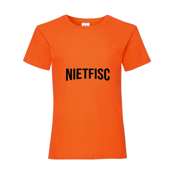 NIETFISC - T shirt parodie sur Fruit of the loom - Girls Value Weight T