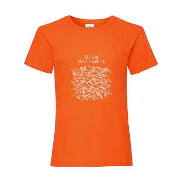 T-Shirt de la Tourette-T shirt homme humour-Fruit of the loom - Girls Value Weight T