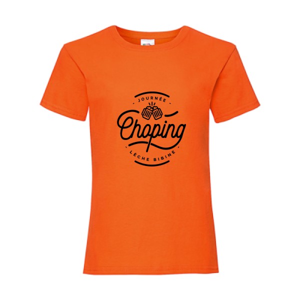 Journée Choping-T shirt alcool-Fruit of the loom - Girls Value Weight T