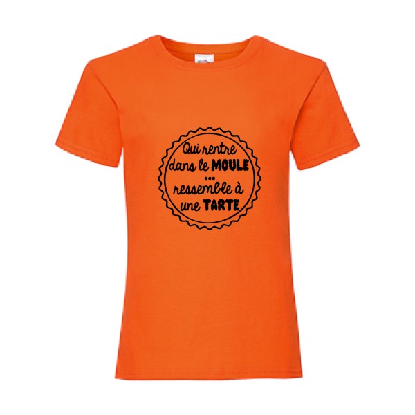 T shirt avec message - «Moule à tarte» - 