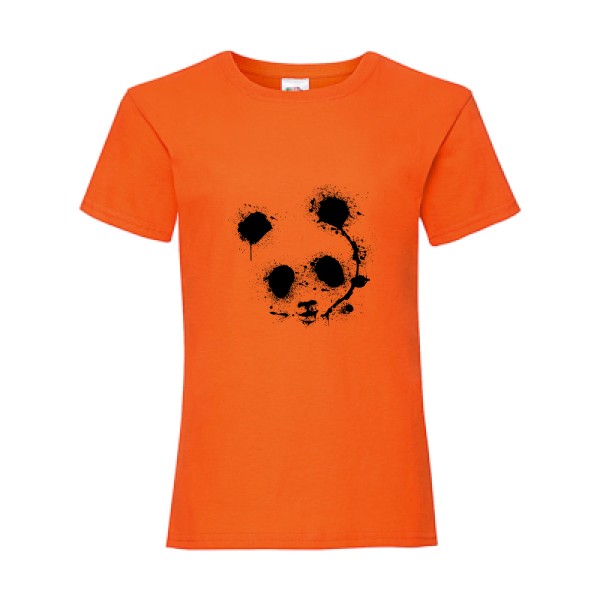 T-shirt enfant panda - Enfant -Fruit of the loom - Girls Value Weight T 