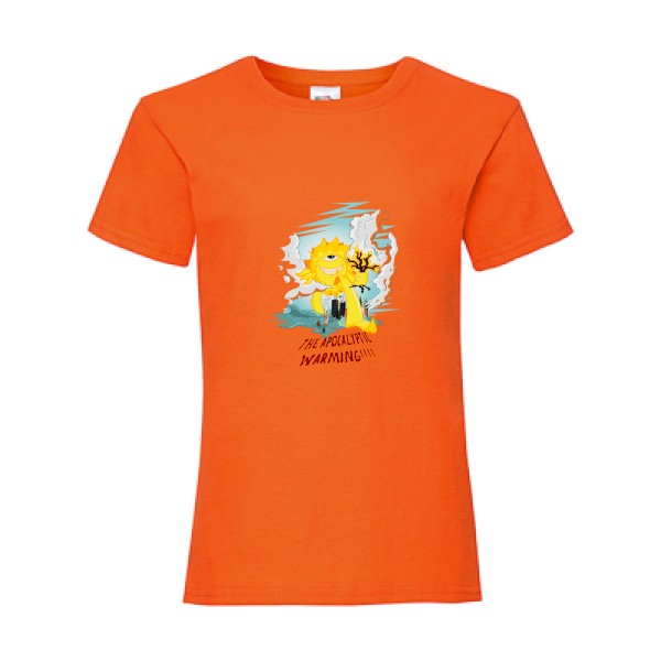 T-shirt enfant - Fruit of the loom - Girls Value Weight T - The Big Warming