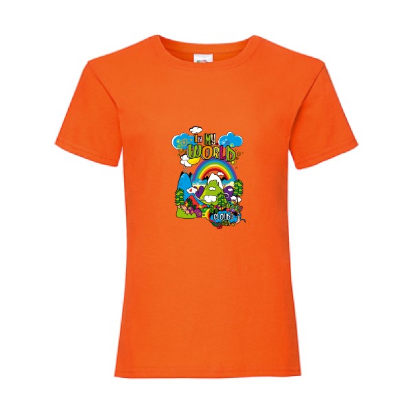 T-shirt enfant - Fruit of the loom - Girls Value Weight T - In my world