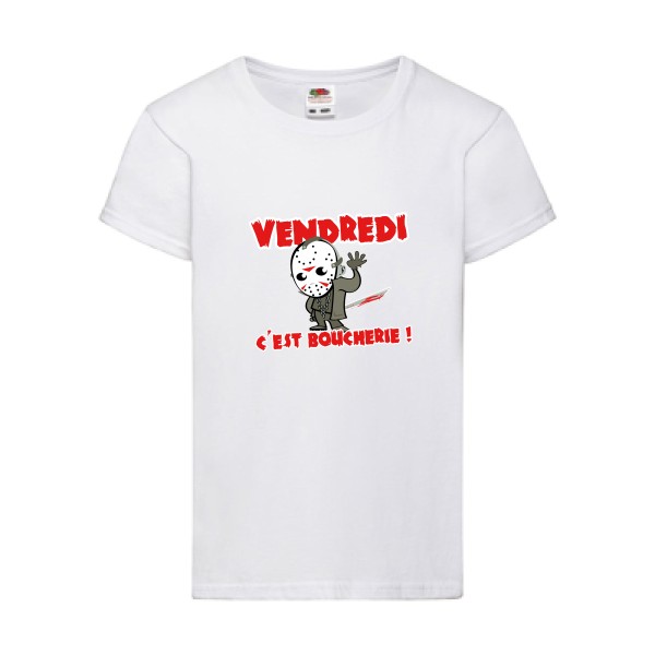T-shirt enfant Enfant original - VENDREDI C'EST BOUCHERIE ! - 