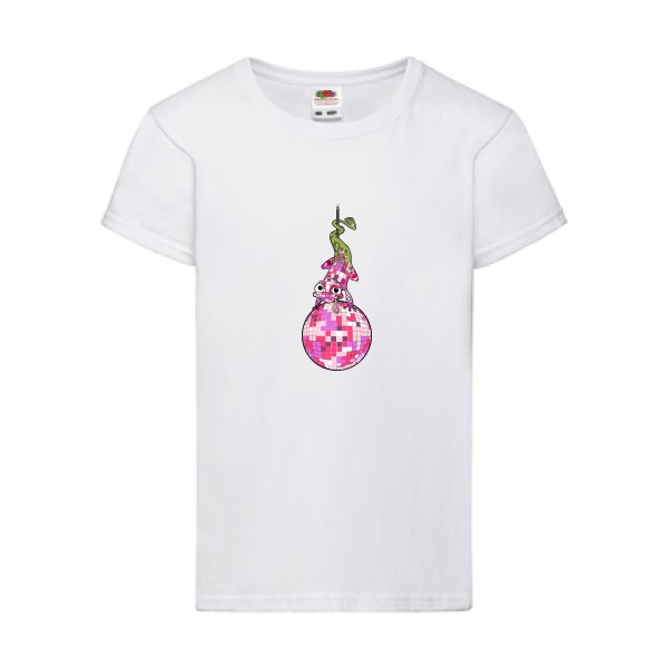 new color- T shirt disco - Fruit of the loom - Girls Value Weight T