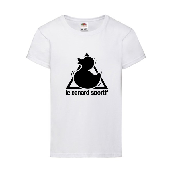 Canard Sportif-Tee shirt humour-Fruit of the loom - Girls Value Weight T