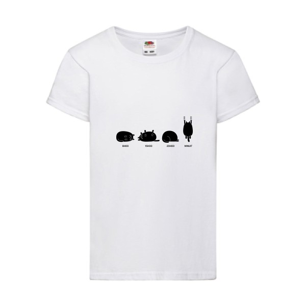 T shirt chat - Enfant - «journée type»