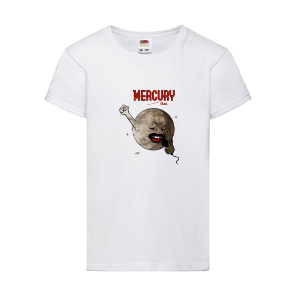 T-shirt enfant - Fruit of the loom - Girls Value Weight T - Mercury