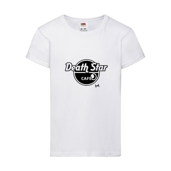 DeathStarCafe- Tee shirt fun - Fruit of the loom - Girls Value Weight T