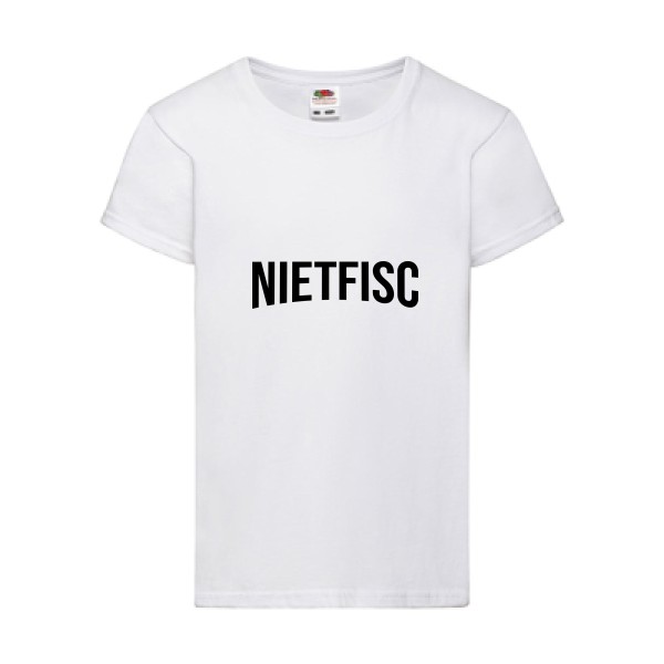 NIETFISC - T shirt parodie sur Fruit of the loom - Girls Value Weight T
