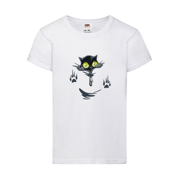 T shirt original sur le thème du chat - oOh -