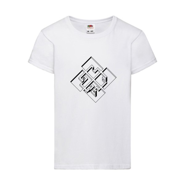 T-shirt enfant - Fruit of the loom - Girls Value Weight T - Fatal Labyrinth
