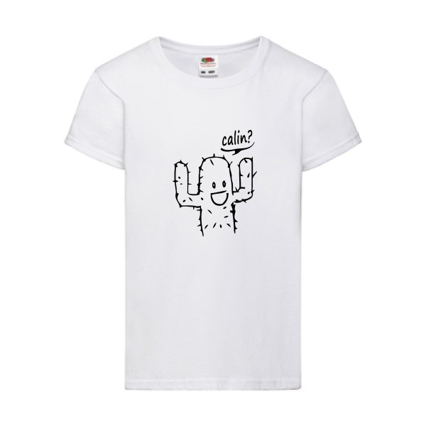 Calin- T shirt drole -Fruit of the loom - Girls Value Weight T