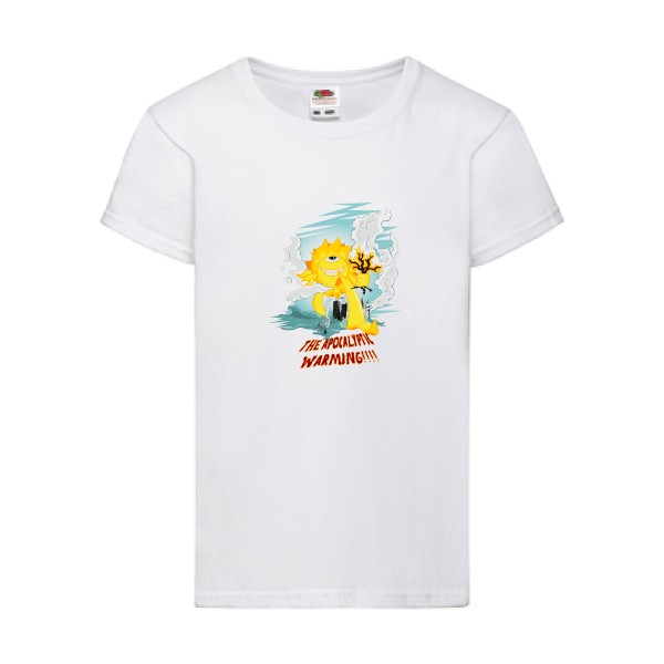 T-shirt enfant - Fruit of the loom - Girls Value Weight T - The Big Warming