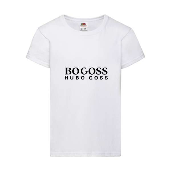 BOGOSS - T shirt original Enfant-Fruit of the loom - Girls Value Weight T