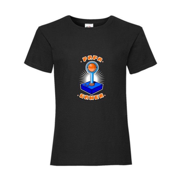 T-shirt enfant geek Enfant  - PAPA GAMER - 