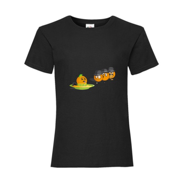 Orange mécanique - T-shirt enfant original Enfant  -Fruit of the loom - Girls Value Weight T - Thème humour cinema -