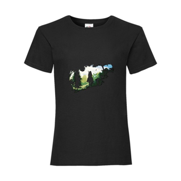Adventure link - T-shirt enfant original  Enfant - thème graphique -Fruit of the loom - Girls Value Weight T