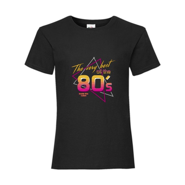 80s -T-shirt enfant original vintage - Fruit of the loom - Girls Value Weight T - thème vintage -