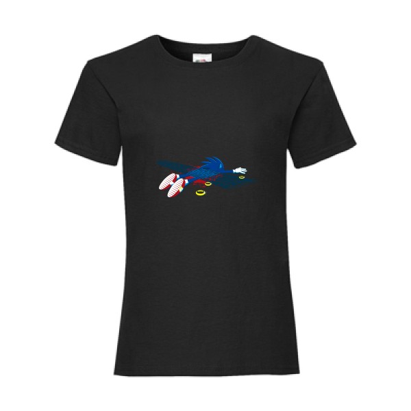 Sonic is dead !!!- Tee shirt vintage - Fruit of the loom - Girls Value Weight T
