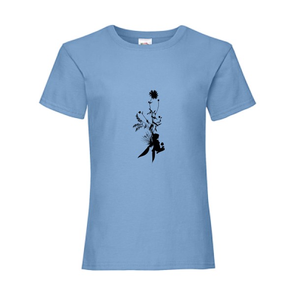 T-shirt enfant - Fruit of the loom - Girls Value Weight T - la fée des champs