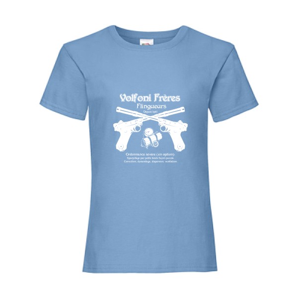 Volfoni Frère-T shirt original-Fruit of the loom - Girls Value Weight T