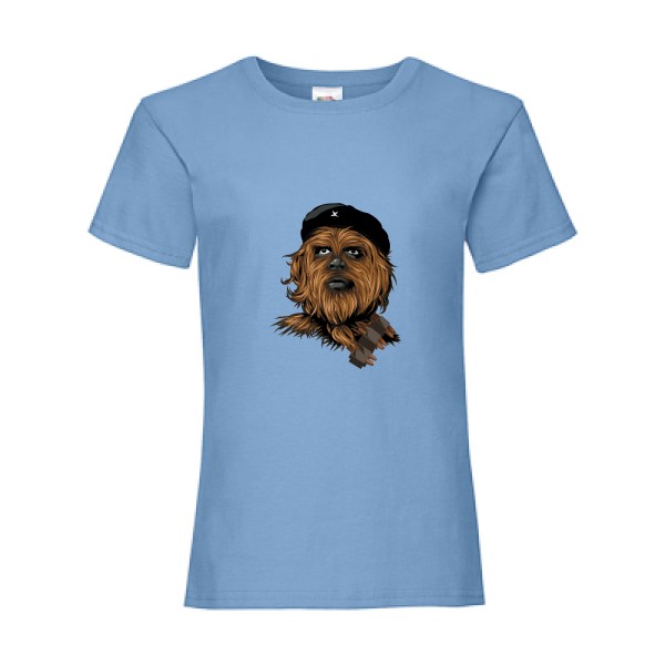 Chewie guevara - T shirt parodie -Fruit of the loom - Girls Value Weight T