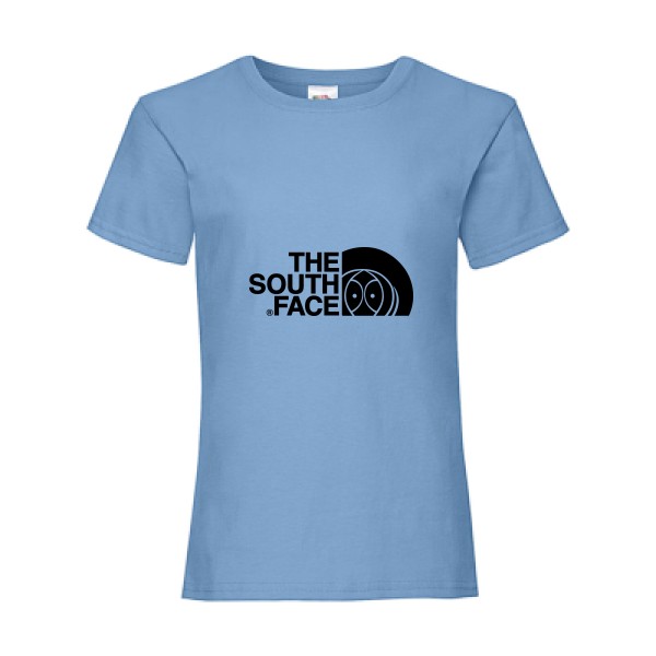 The south face - T shirt parodie Enfant -Fruit of the loom - Girls Value Weight T
