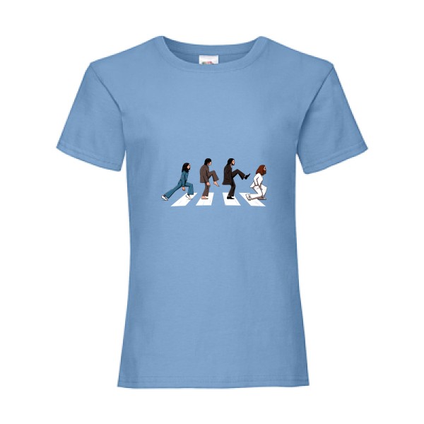 English walkers T-shirt enfant rock et beatles -Fruit of the loom - Girls Value Weight T
