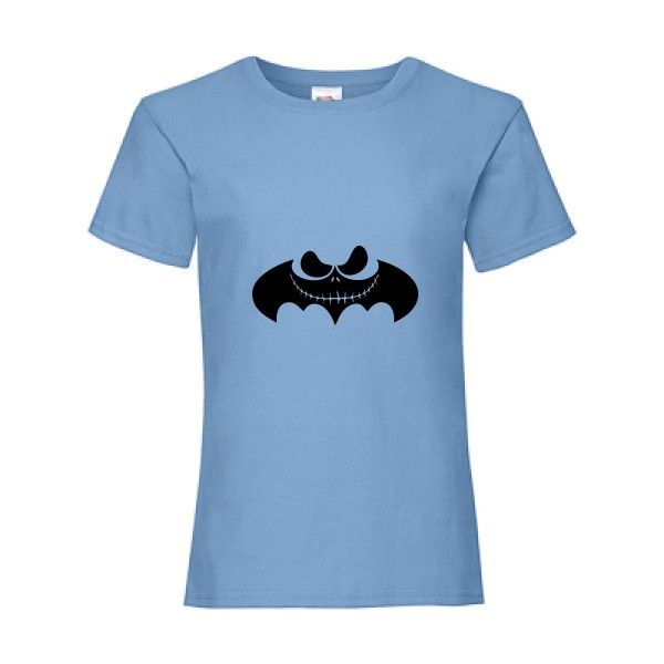 BATJACK T shirt batman-Fruit of the loom - Girls Value Weight T