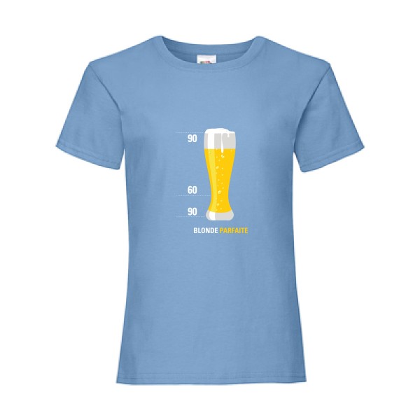 Blonde Parfaite - Tee shirt biere - Fruit of the loom - Girls Value Weight T